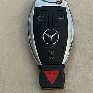 Mercedes-Benz Black and Silver Key Fob